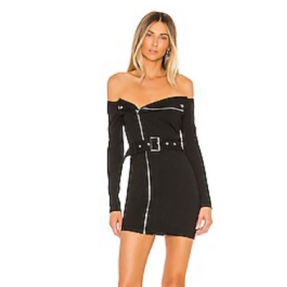 Black Moto dress
